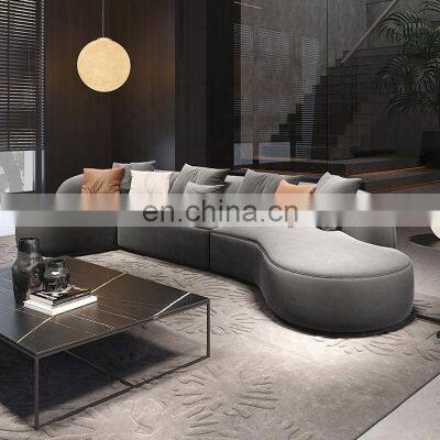 Italian fabric living room sofas sectionals sofa set furniture modern style