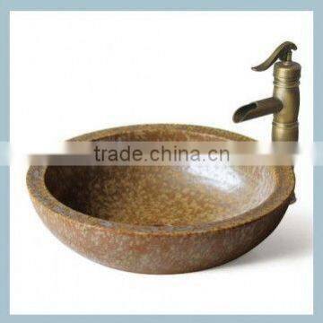 China Supplier Small hand painted ceramic vanity basin