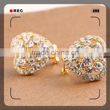 wholesale gold designs for girls stud earrings gold earrings