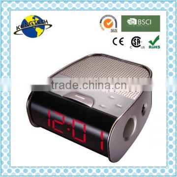 High Quality MetallicPortable Analogue Alarm Clock Radio
