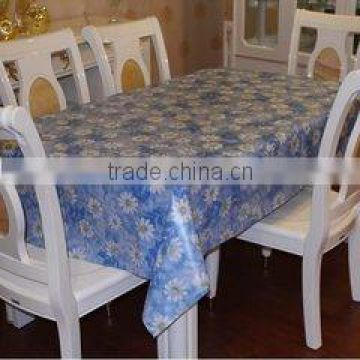 2014 new flower printing PVC table cloth