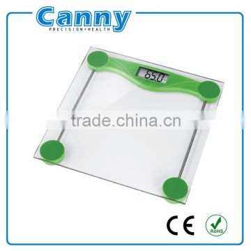 Factory Cheapest Price Clean Glass Bathroom Scale 180kg Weighing Capacity, Digital body weighing scales