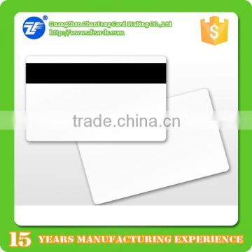 Direct factory provide cr80 hico blank plastic card