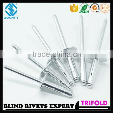HIGH QUALITY FACTORY L/F HEAD TRIGRIP BLIND RIVETS FOR GLASS CURTAIN WALL