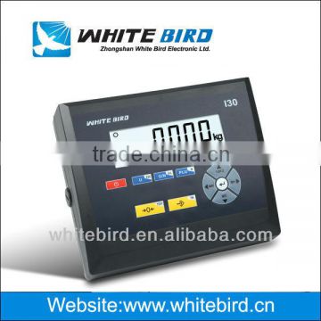 Weight indicator,I30, RS232C ABS housing, High backlight display, with an adapter, 6000 divisions