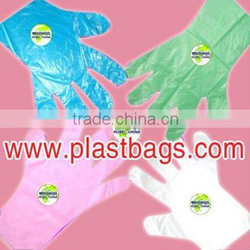 Disposable HDPE plastic gloves for medical