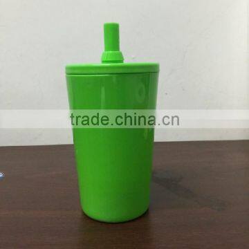 plastic cup with lid animal straw for kids