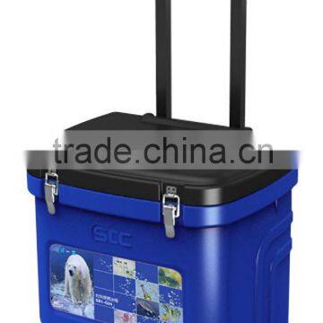 outdoor portable ice cooler with wheels/portable fridge/portable cooler