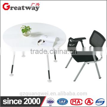 simple round negotiation table metal frame
