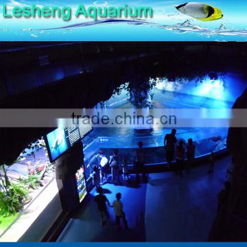 clear acrilic in wall aquarium