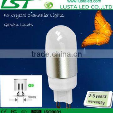 Replace 30W/40W/50W halogen, 1W/1.5W/2W/3W/4W G9/E14 Bulb, Ceramic Small LED Light Bulb, Megaman LED 3W G9