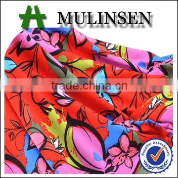 Mulinsen Textile Super Soft Ring Spun Knit Stretch Viscose Spun Printed Fabric