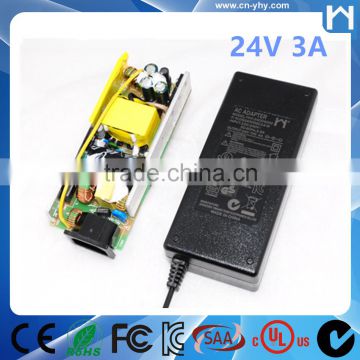 100V -240V AC to 24V DC 3A 72W Switching Power Supply Adapter for Balance Charger, LED Strip Lights