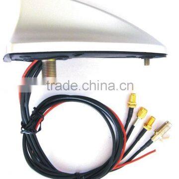 shark fin antenna with GPS,GSM,FM/AM,DVB-T funtions