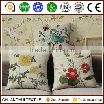 flower and butterfly printed wholesaler cushion to cover getting us close to the nature