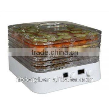 Square food dehydrator with adjustable tray