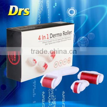 Professional derma roller 4 in 1 for hair loss treatment scar removal factory directly whole sale