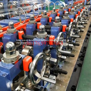 high frequency steel straight seam pipe welding line tube mill