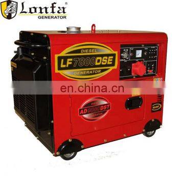 8kva three phase 220V Silent Cart type diesel generator