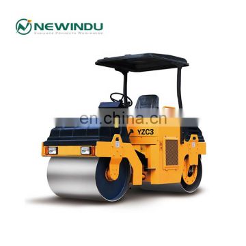 China Junm a 3ton Double Drum Vibratory Road Roller YZC3 for Sale