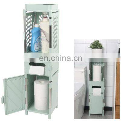 Vertical storage clothes and towel rack waterproof rack for bathroom