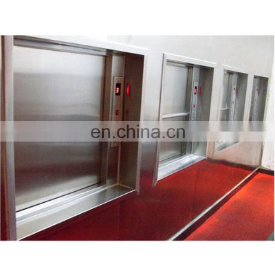Cheap 150kg residential dumbwaiter cost elevator price, small dumbwaiter food elevator size for restaurant
