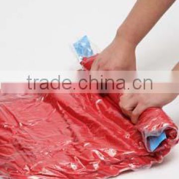 vacuum compressed packing bag for travel