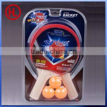 cheap hot sale ping pong table tennis racket with 3 table tennis balls set wholesale