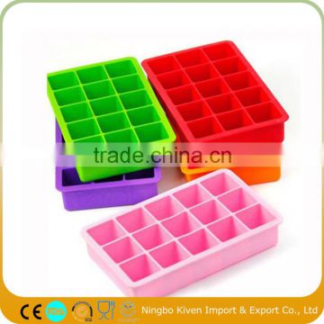 BPA Free Square Shaped Silicone Ice Cube Tray