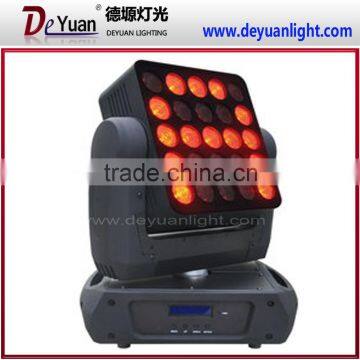 25PCS 4 in 1 rgbw no limited rotation led panel matrix beam moving head stage light
