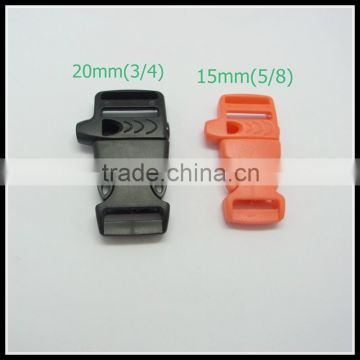 plastic side release whistle buckle, whistle buckle for paracord bracelets