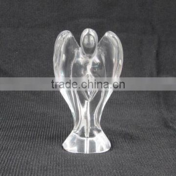 fashion White Glass Carved Angel for wholesale