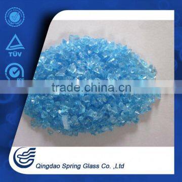 Crushed Blue Glass Granules ,Credible Supplier in China