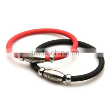 Ion Silicone Balance Bracelet/energy sport charm bracelet/Ge-Ti Negative Ion Health Energy Magnetic Bracelet bangles