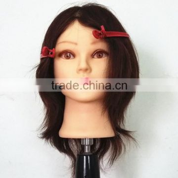 High quality natual human hair training mannequine head