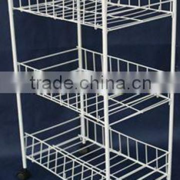 Kitchen 3 tier removable metal storage rack