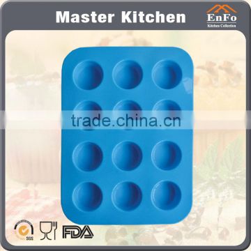 12 round silicone cake mould