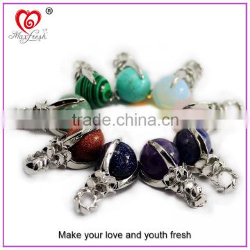 New Fashion Jewelry 2016 Factory Price Mix Colors Natural Crystal Stone Bead Pendant for Necklace Jewelry