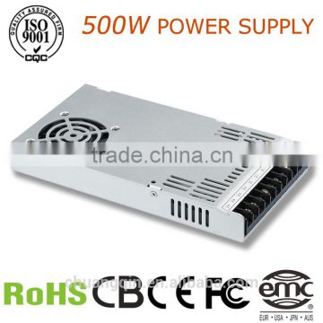 CQ-500w single output 12v 500w 40a dc off line smps led switching power supply