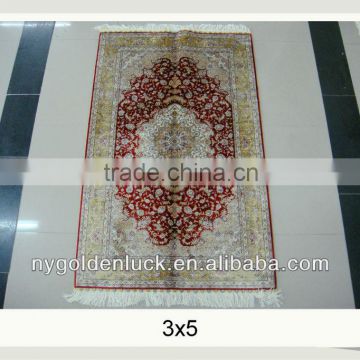 230L 3x5ft Spun Silk Persian Muslim Prayer Rugs