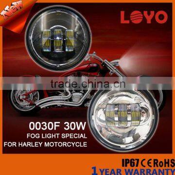 Newest 4.5'' High Quality LED Fog Light for Motorcycle 2880LM High Lumen 30W Motorcycle Fog Light for Harley