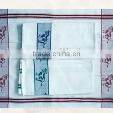 QXJ009 100%Cotton Jacquard Kitchen Towel/Jacquard Tea Towel/Jacquard Dish Cloth