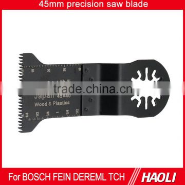 45mm (1-3/4'') precision oscillating tool saw blade for fast cutting wood,plastic, with high cutting speed