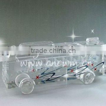 Wholesale Laser Crystal Automobile For Souvenirs