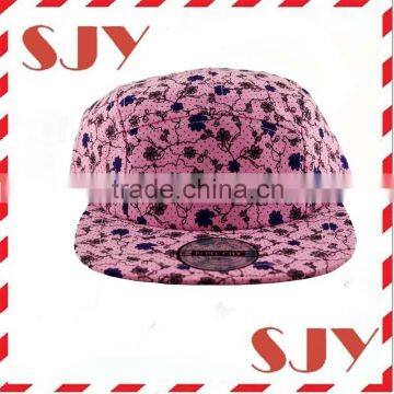 Heat transfer galaxy flower custom all over print 5 panel hats