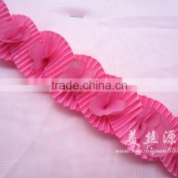 grosgrain ribbon ruffle lace trim
