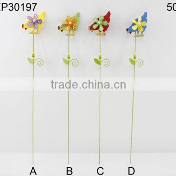 Easter Flowers Stick Wooden Flowers Stick Wooden craft Flowers for decoration