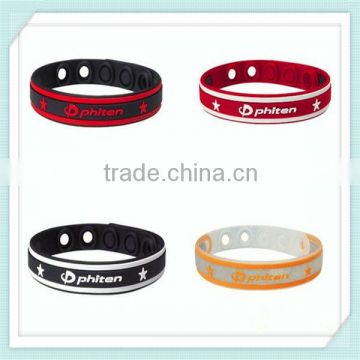 cheap promotion adjustable silicone bracelet