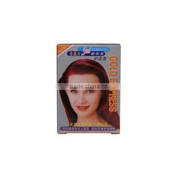 2 IN 1 Kim Wong female hair cream hair color dye China Temporary Organic hair dye cheap 8012 Jujube red