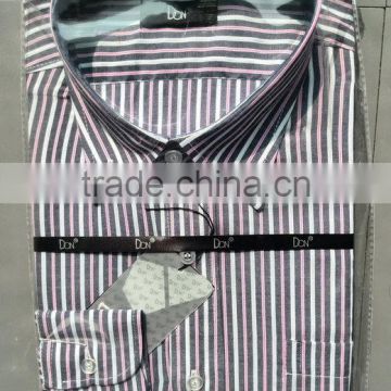Cheap price,Men's stripe shirt,new design,Long sleeve,T/C fabric ----factory